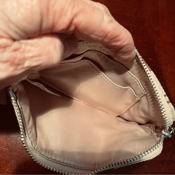 Coach Signature Beige and Brown Wristlet - Picture 5 of 6